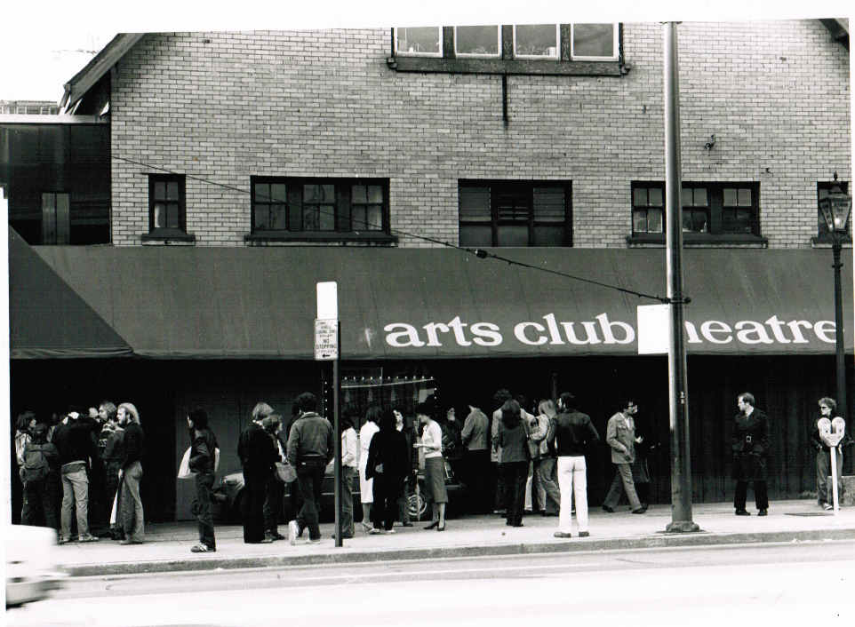 Lineup outside the original Arts Club Seymour Street Stage